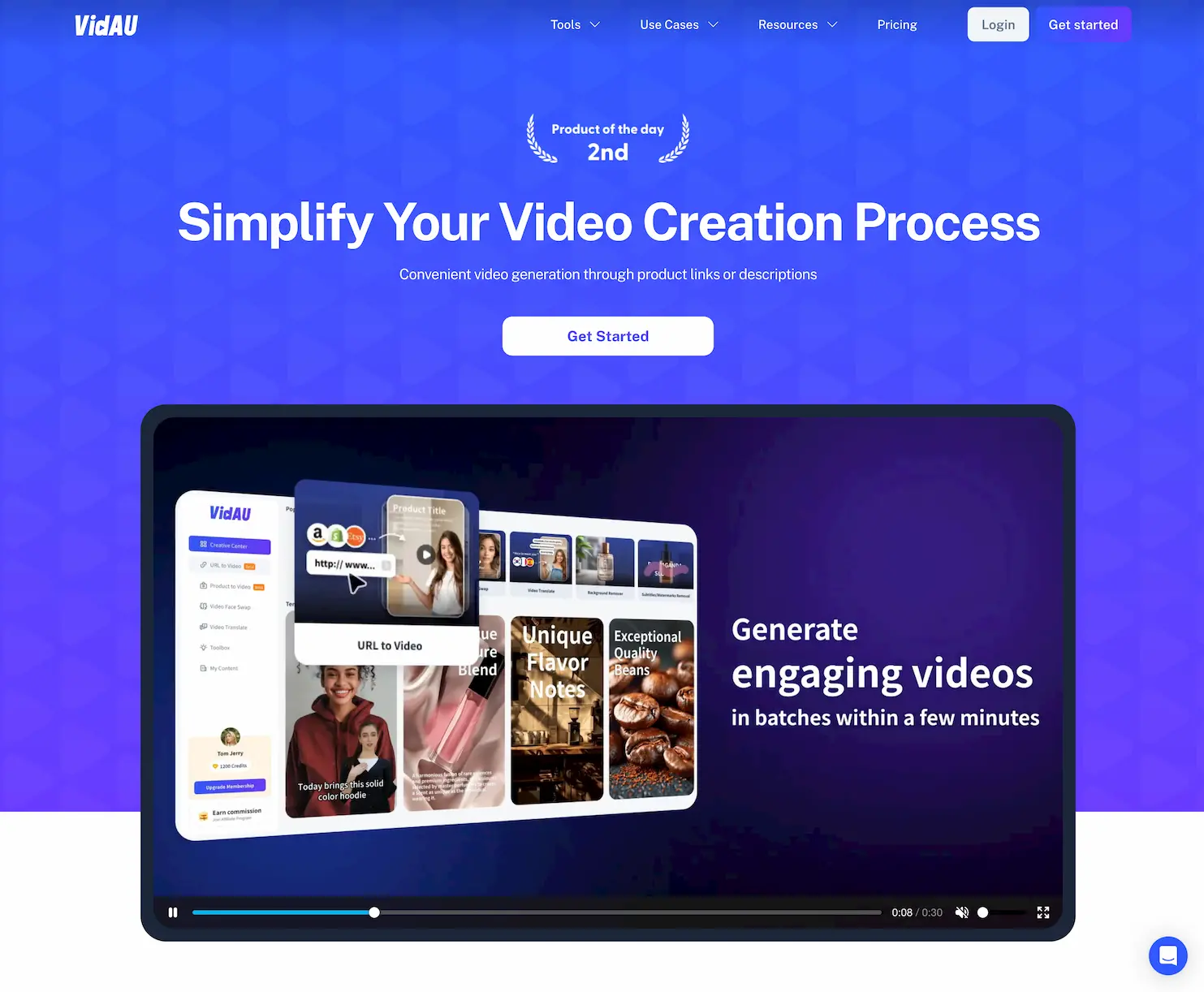 VidAU screenshot