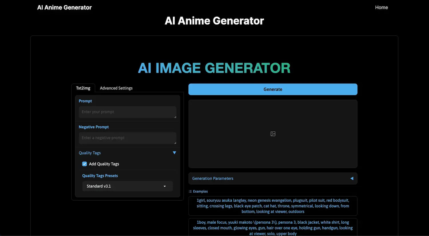 AI Anime Generator screenshot