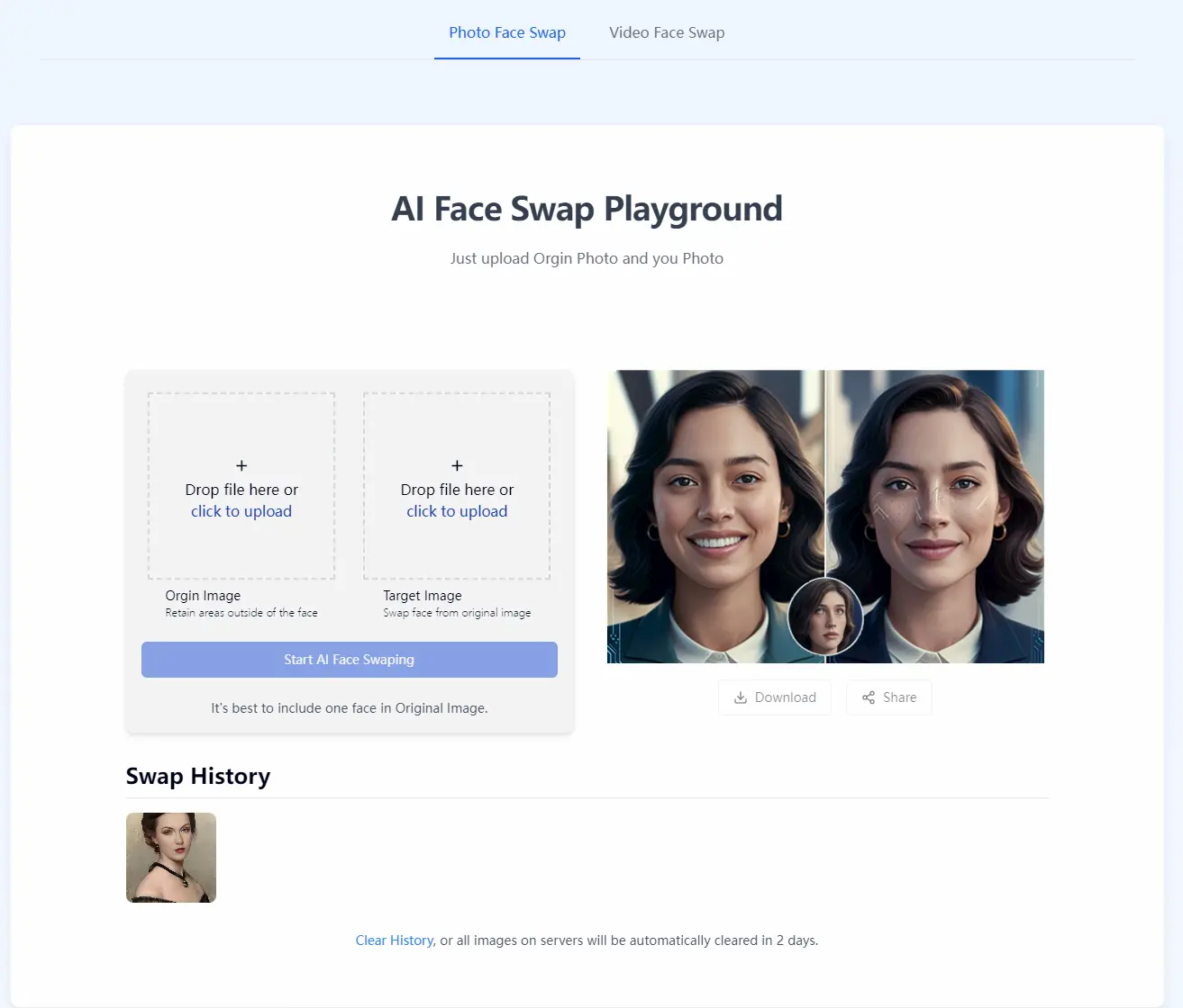 AI Face Swap pricing and features
