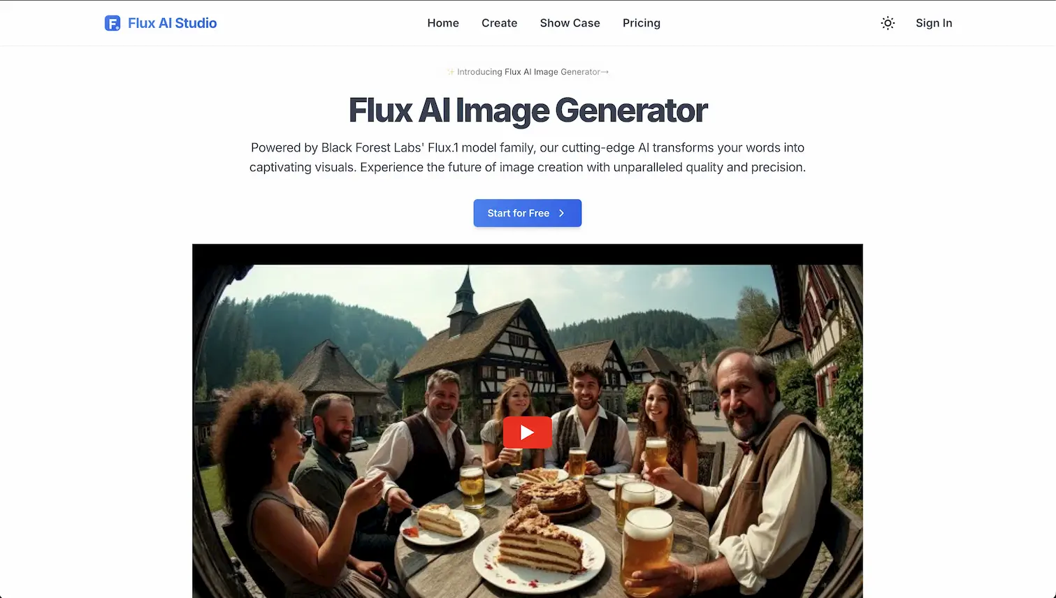 Flux AI Studio screenshot
