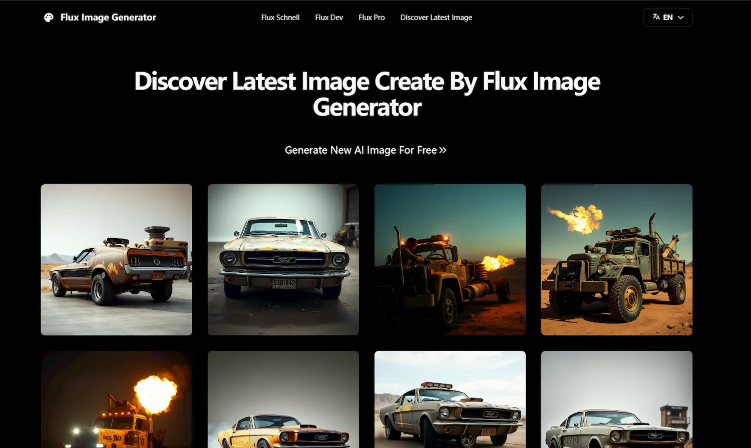 Flux Image Generator pricing and features