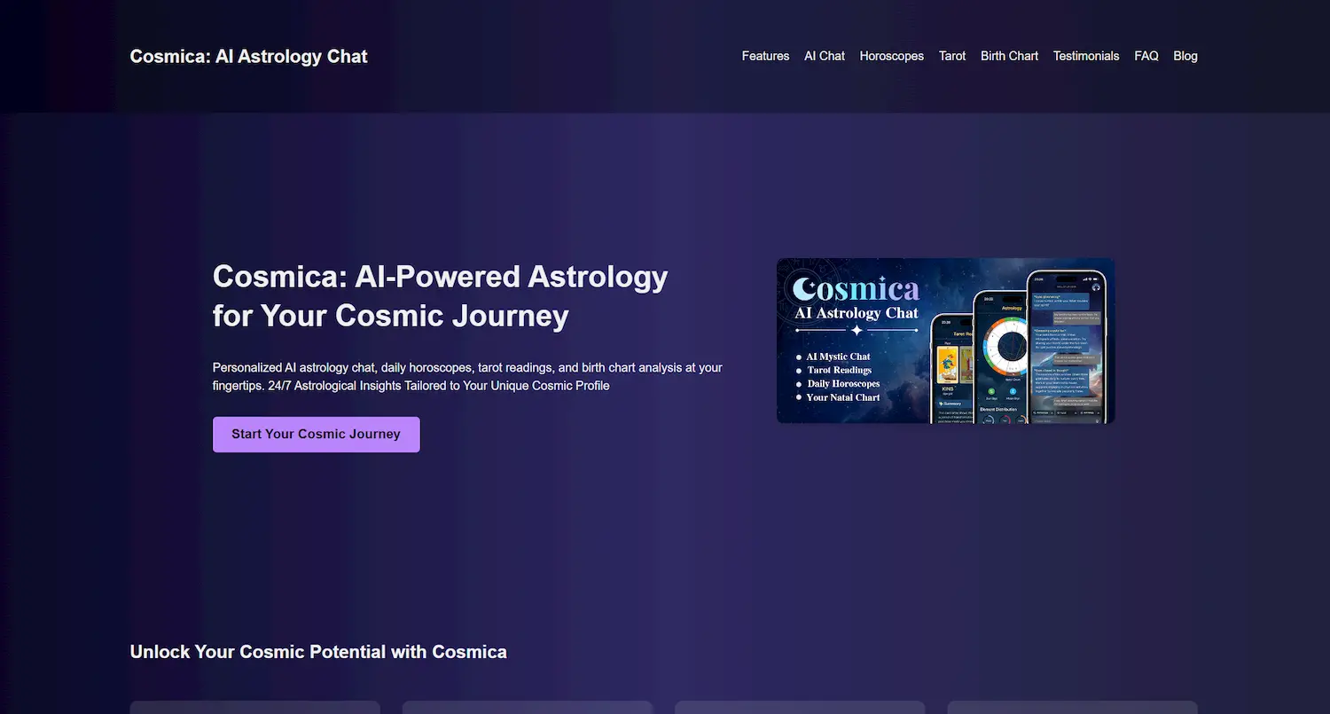 Cosmica: AI Astrology Chat screenshot