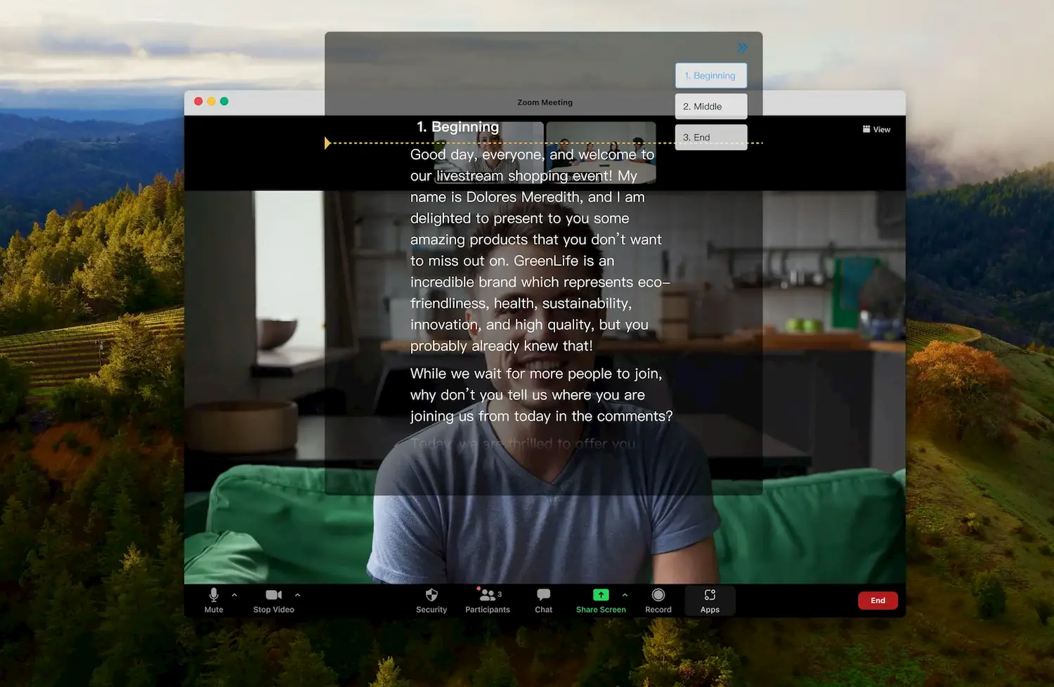 FlowPrompter screenshot
