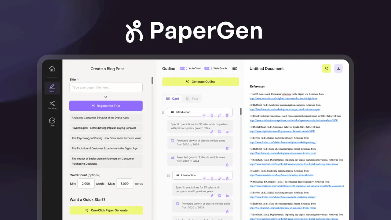 PaperGen screenshot