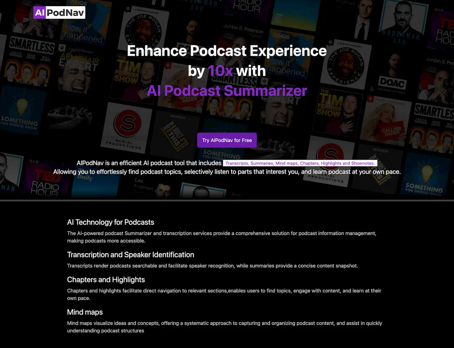 Podnav screenshot