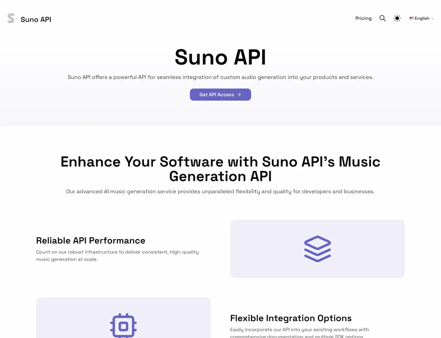 Suno API screenshot
