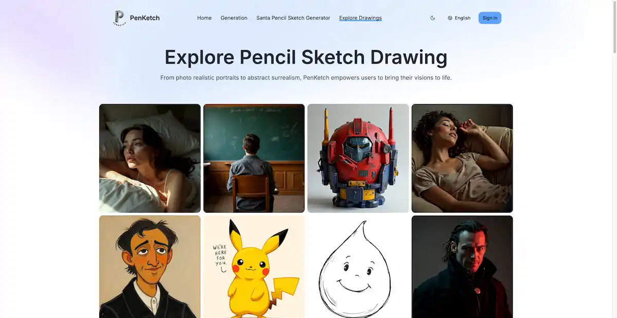 PenKetch Pencil Sketch Generator pricing and features