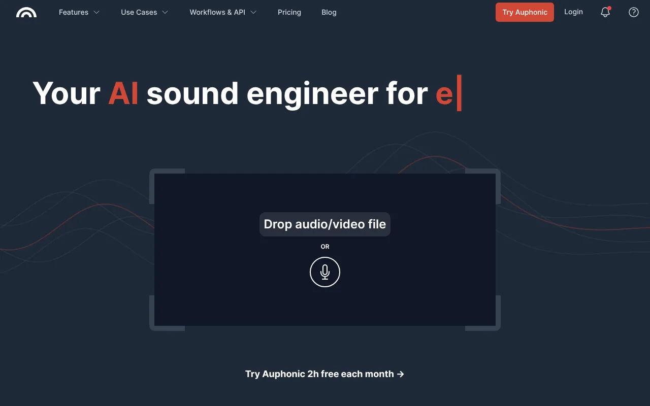 Auphonic screenshot