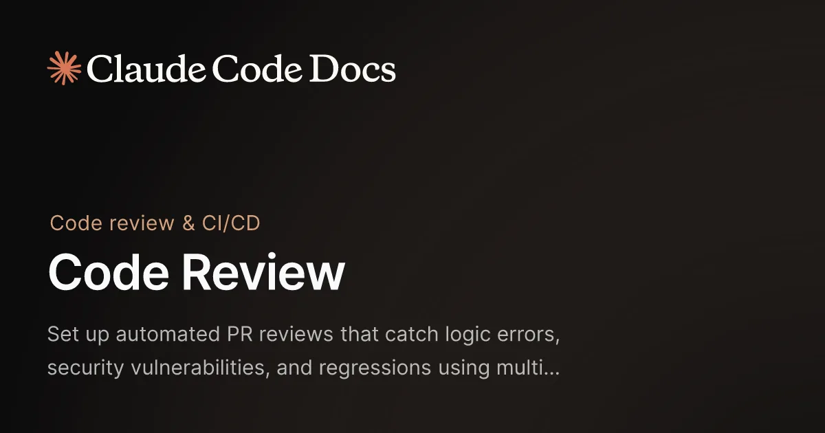 Claude Code Review screenshot