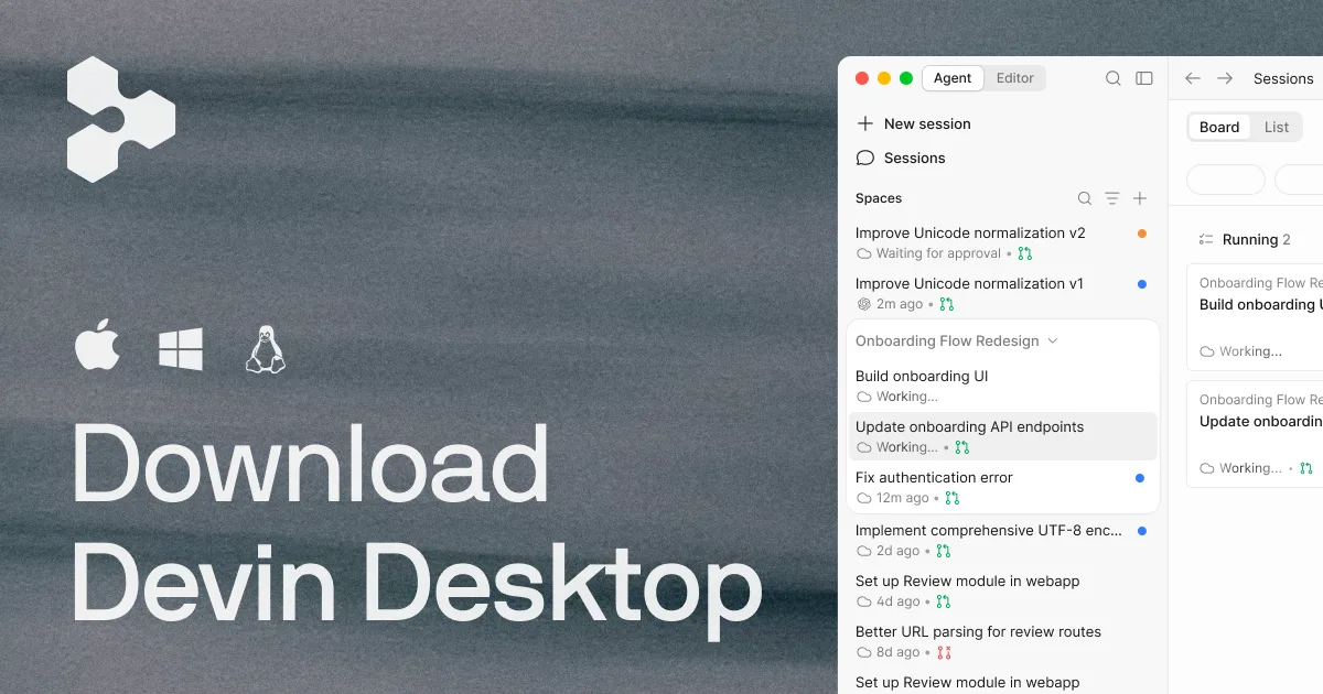 Devin Desktop screenshot