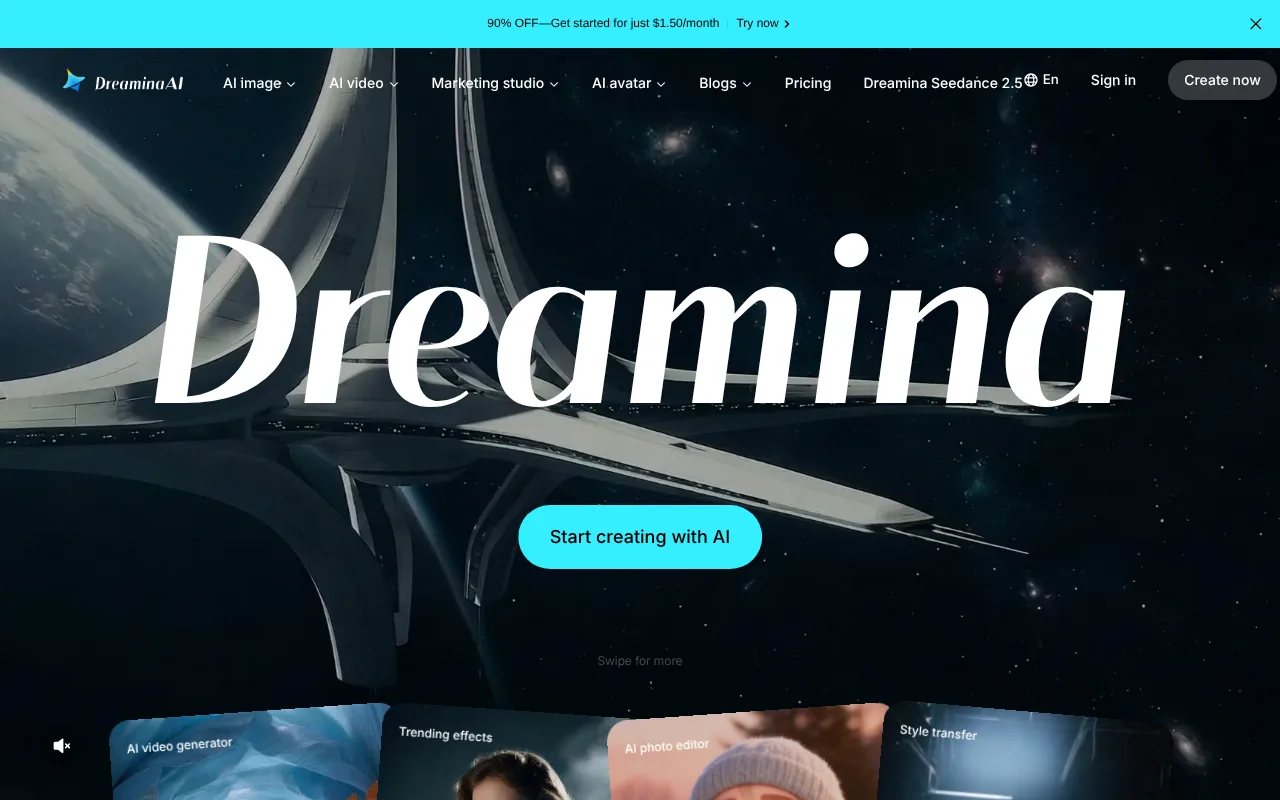 Dreamina screenshot