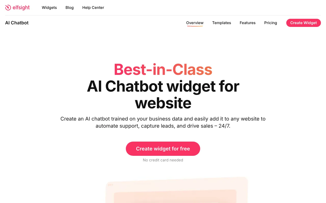 Elfsight AI Chatbot screenshot