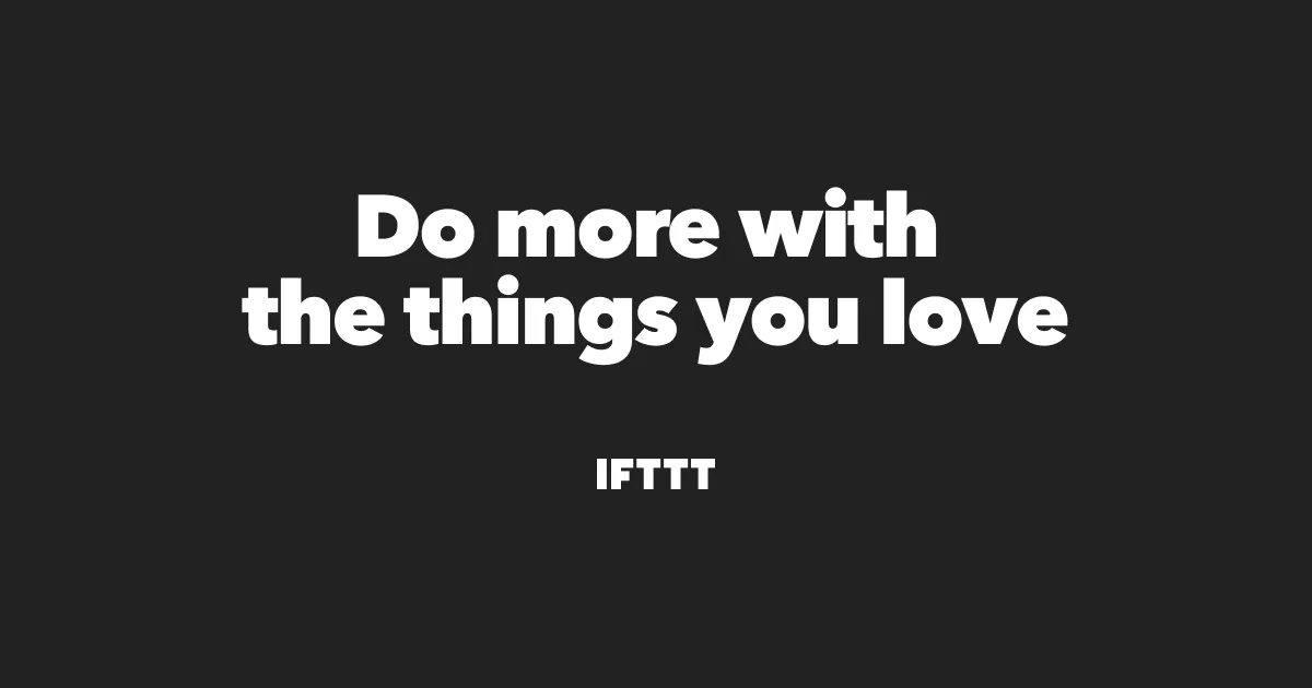IFTTT screenshot