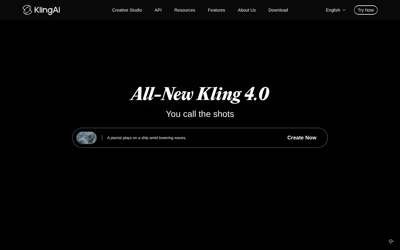 Kling AI screenshot